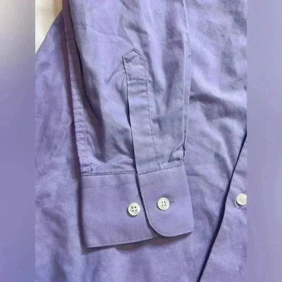 Bergamo New York Boys Size 14 Dress Shirt Purple - Picture 4 of 8